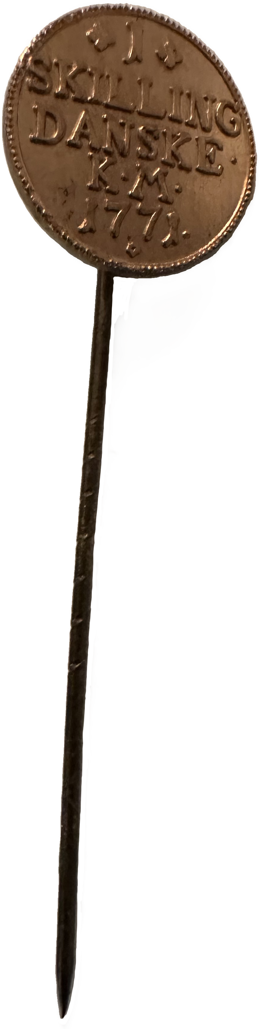 Pin made with a 1771 skilling