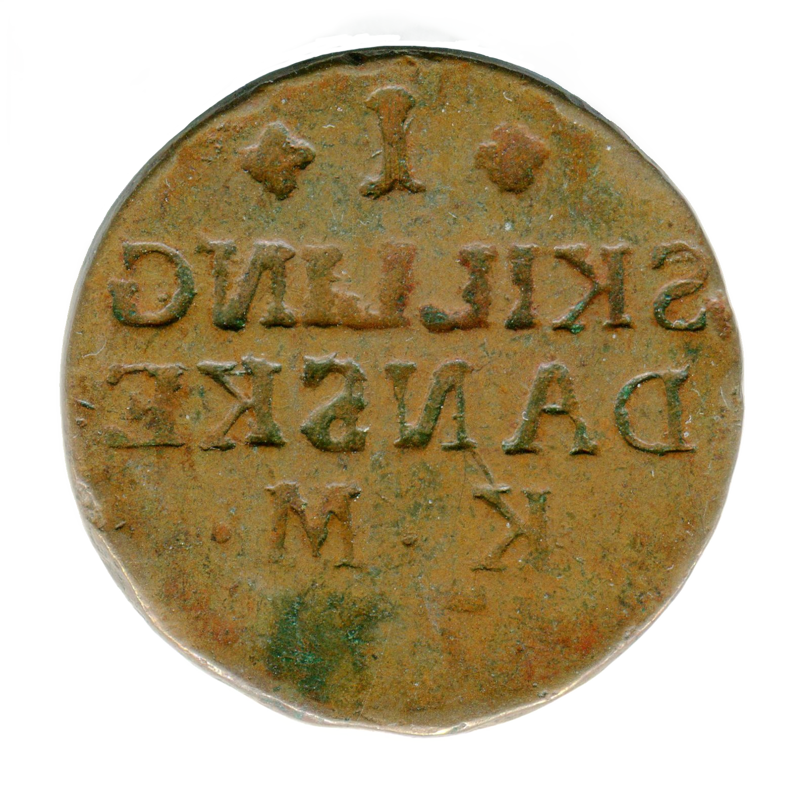 Brockage, obverse