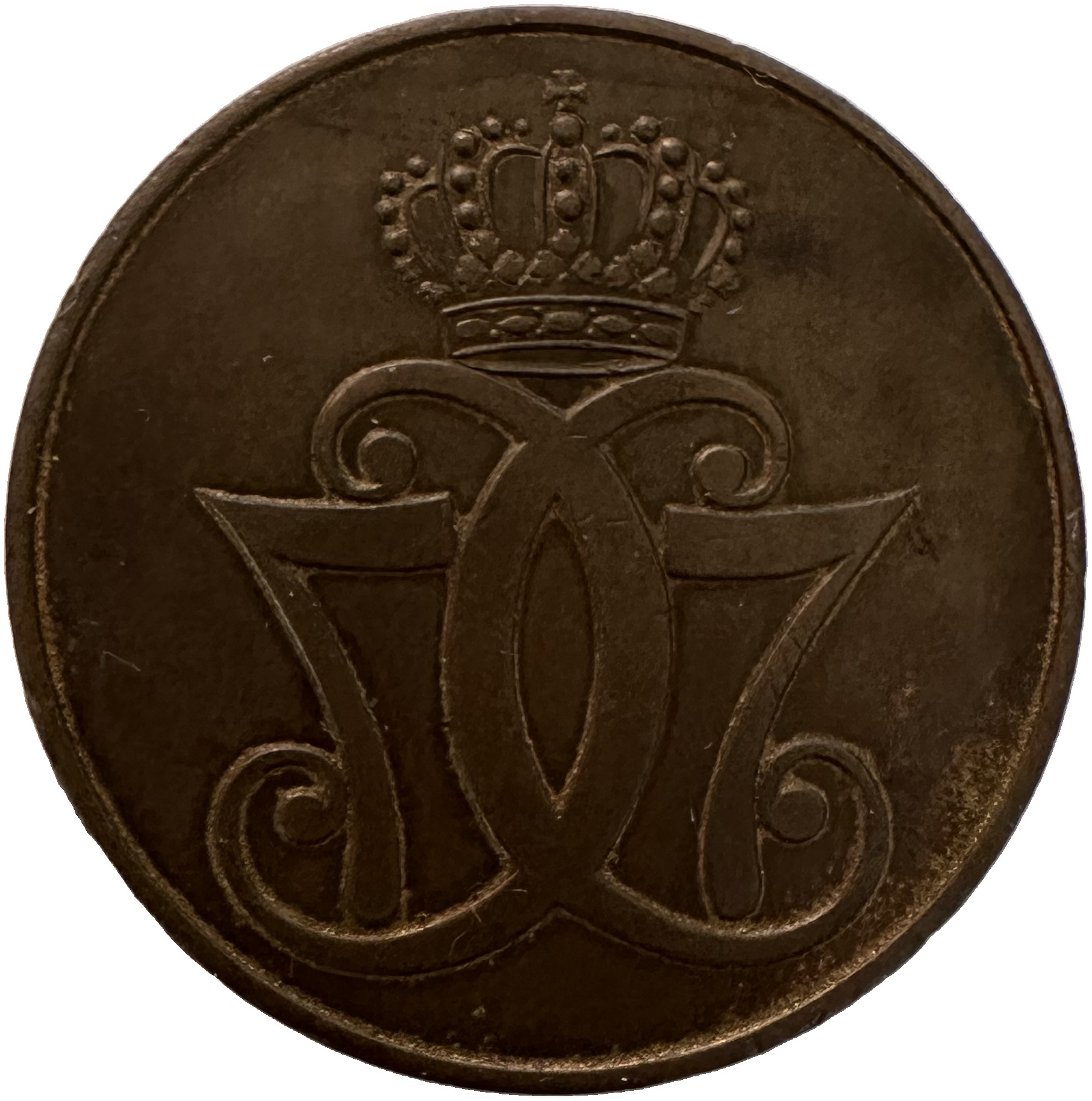 Counterfeit 1771 skilling #1, obverse