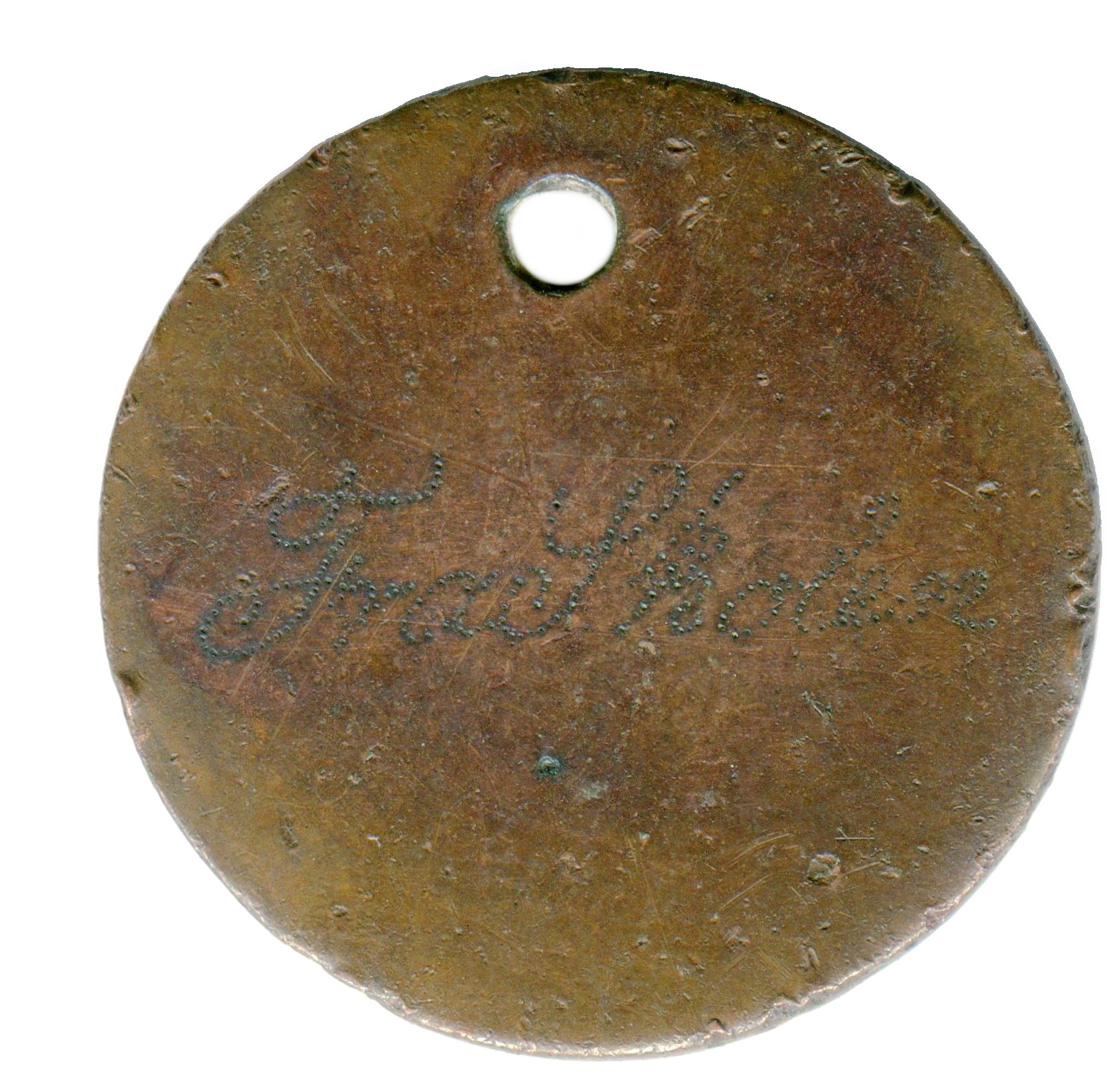 Pendant made with a 1771 skilling